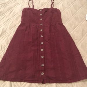 Universal thread burgundy spaghetti strap dress